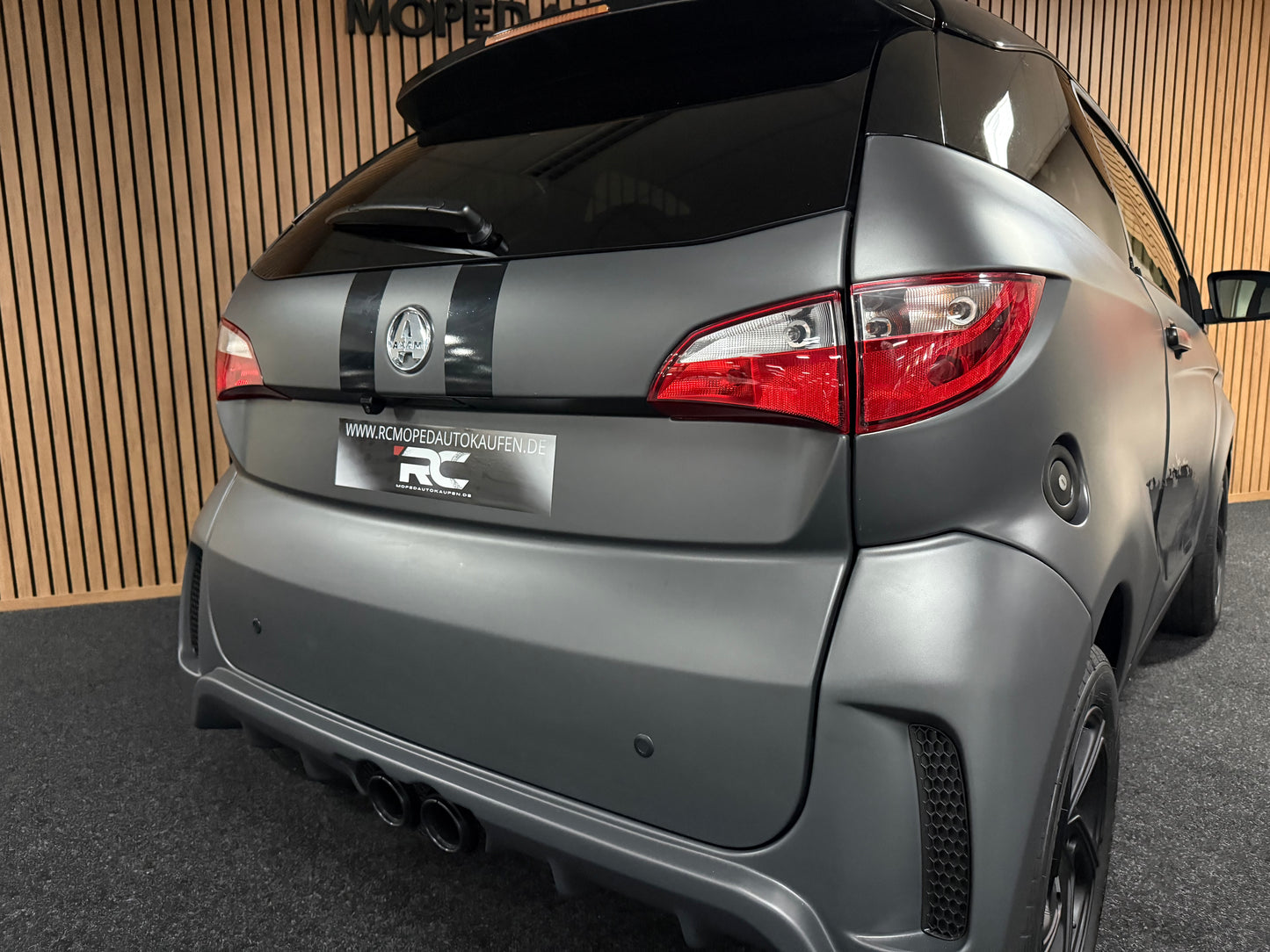 Aixam City Sport Coupé GTI Nardo Grau | 8 PS Kubota Motor | Rückfahrkamera | 45 km/h | Innerhalb 250 KM Kostenlose Lieferung | Mopedauto | Leichtmobile