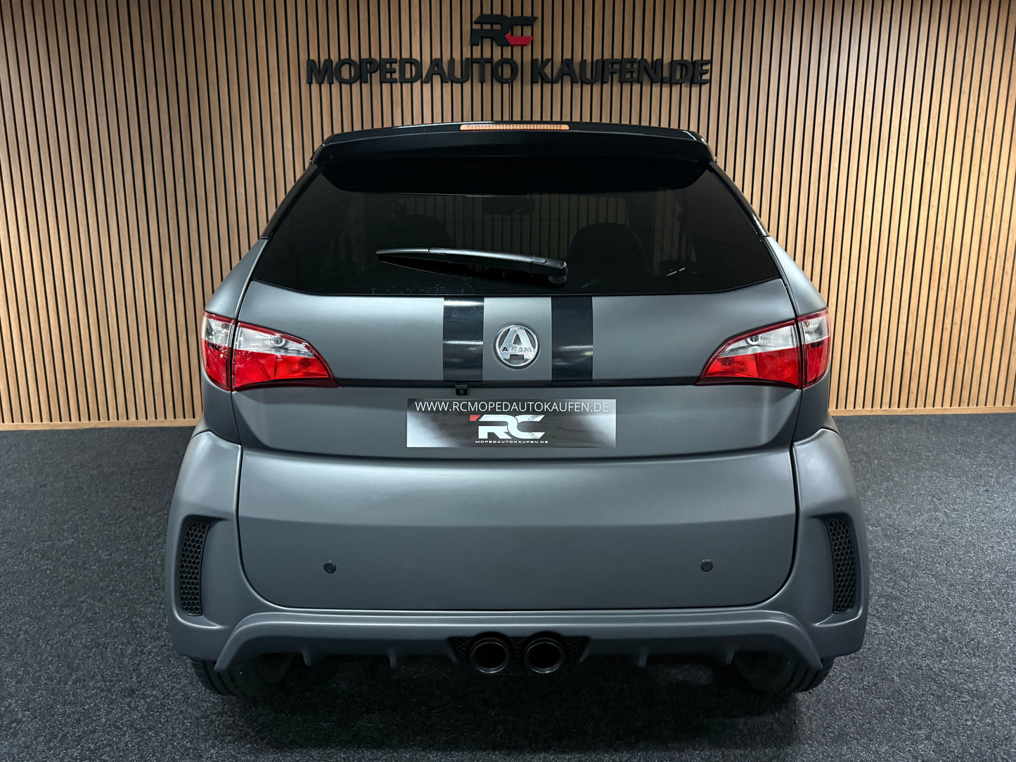 Aixam City Sport Coupé GTI Nardo Grau | 8 PS Kubota Motor | Rückfahrkamera | 45 km/h | Innerhalb 250 KM Kostenlose Lieferung | Mopedauto | Leichtmobile