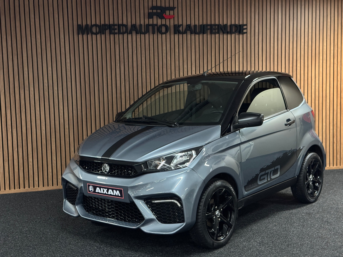 Aixam City Sport Grau Exclusive GTO | 8 PS Kubota Motor | 45 km/h | Innerhalb 250 KM Kostenlose Lieferung | Mopedauto | Leichtmobile