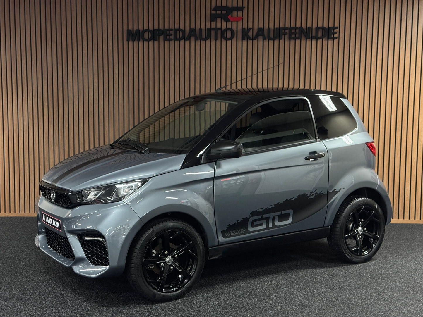 Aixam City Sport Grau Exclusive GTO | 8 PS Kubota Motor | 45 km/h | Innerhalb 250 KM Kostenlose Lieferung | Mopedauto | Leichtmobile