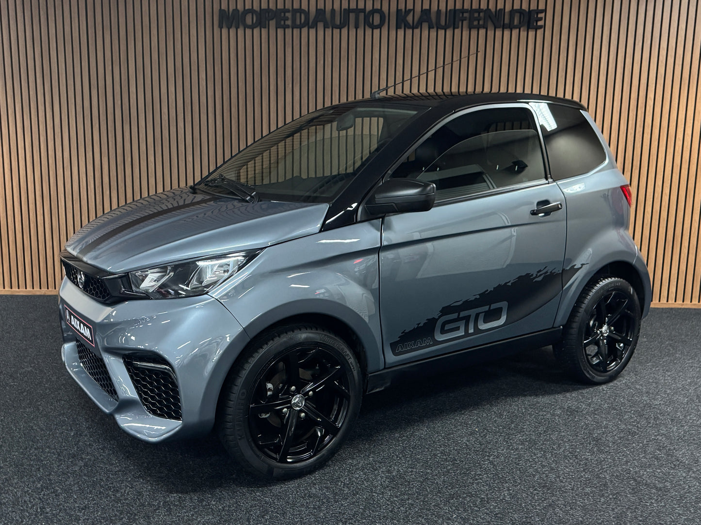 Aixam City Sport Grau Exclusive GTO | 8 PS Kubota Motor | 45 km/h | Innerhalb 250 KM Kostenlose Lieferung | Mopedauto | Leichtmobile