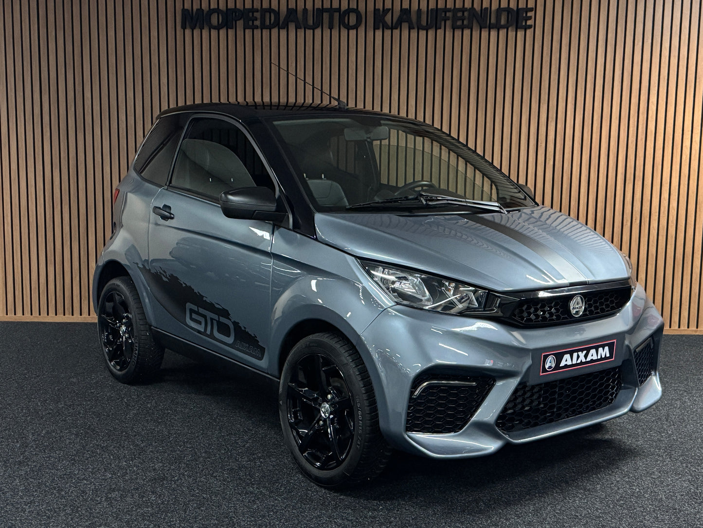 Aixam City Sport Grau Exclusive GTO | 8 PS Kubota Motor | 45 km/h | Innerhalb 250 KM Kostenlose Lieferung | Mopedauto | Leichtmobile