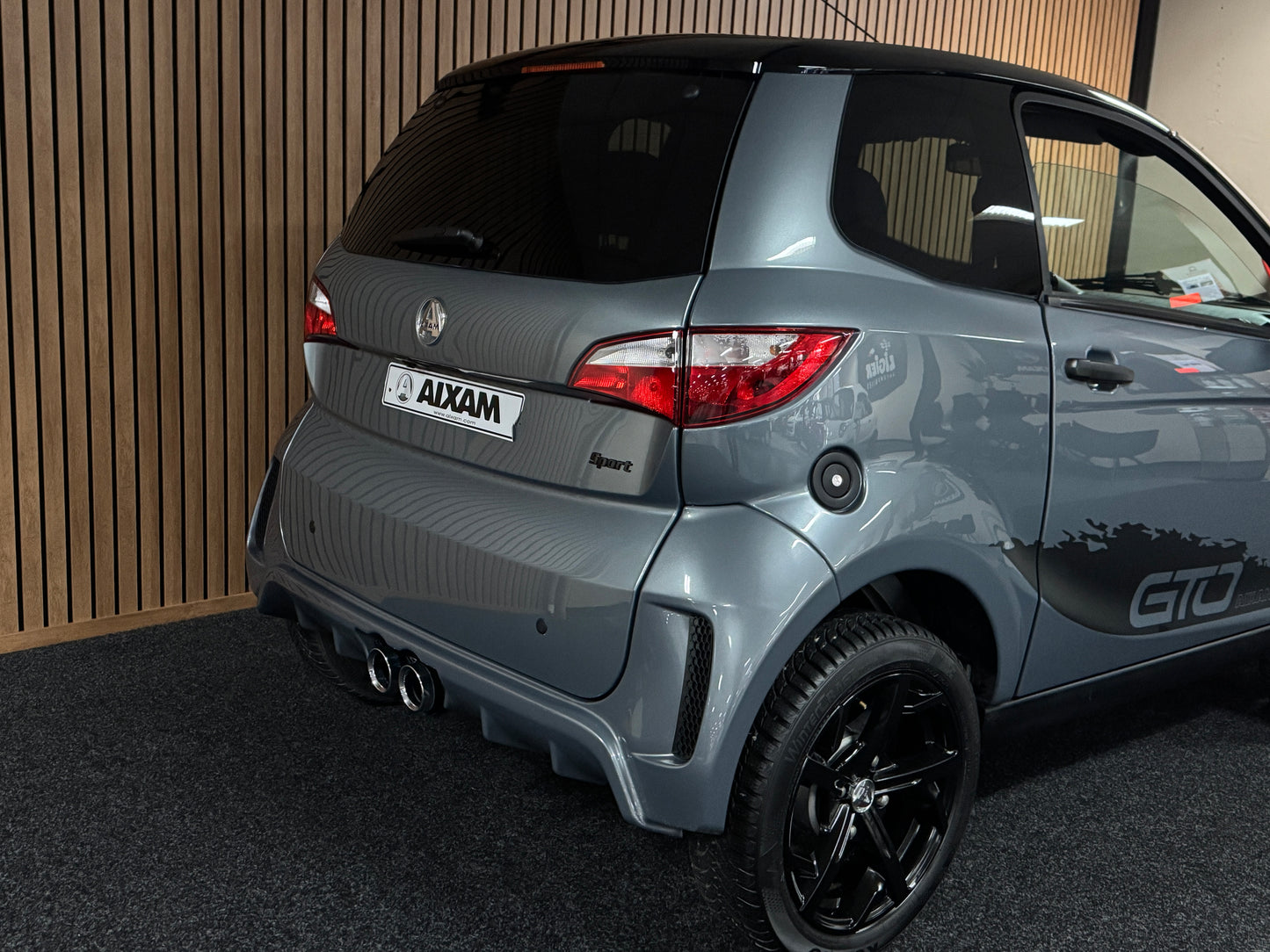 Aixam City Sport Grau Exclusive GTO | 8 PS Kubota Motor | 45 km/h | Innerhalb 250 KM Kostenlose Lieferung | Mopedauto | Leichtmobile