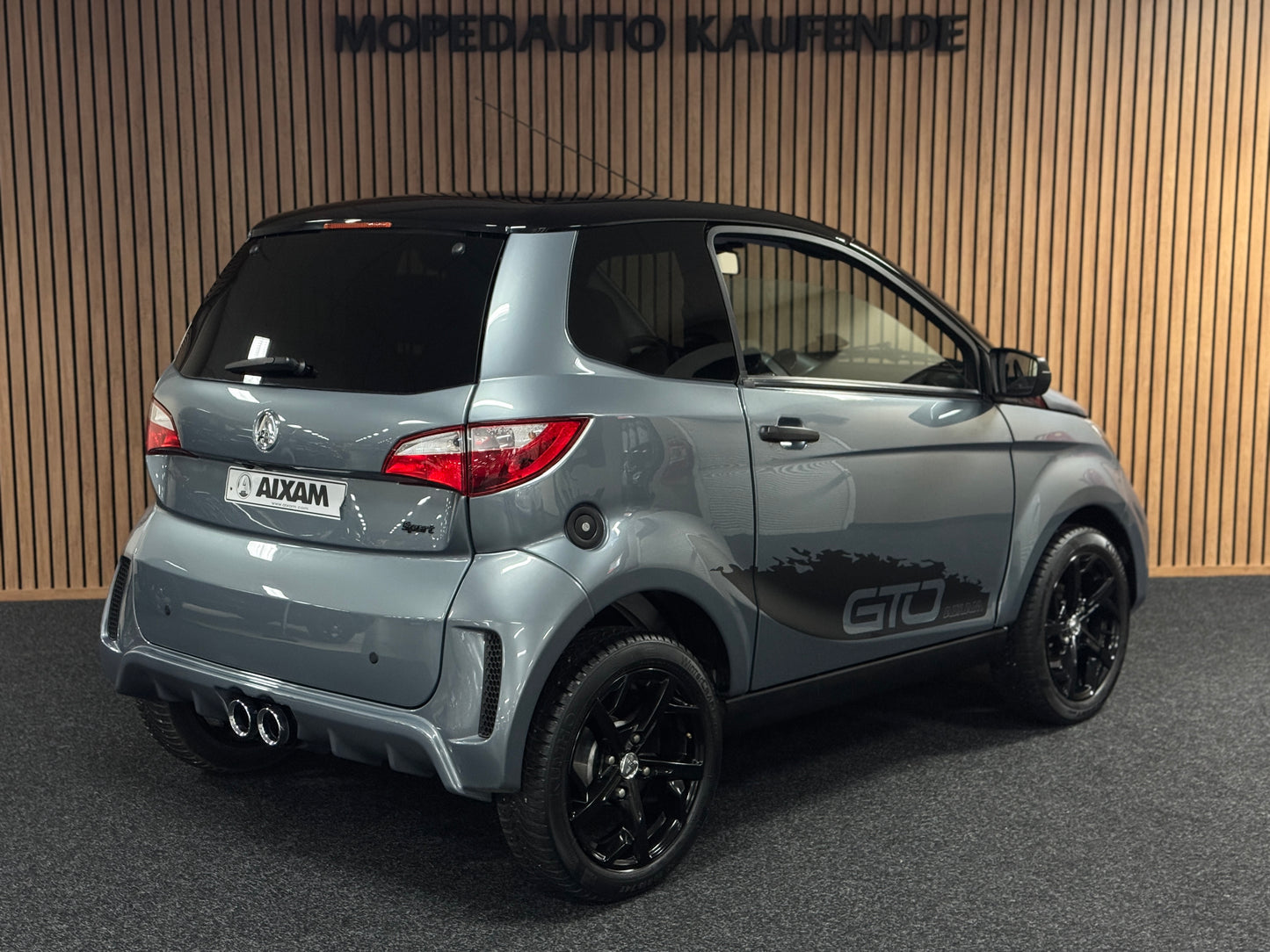 Aixam City Sport Grau Exclusive GTO | 8 PS Kubota Motor | 45 km/h | Innerhalb 250 KM Kostenlose Lieferung | Mopedauto | Leichtmobile