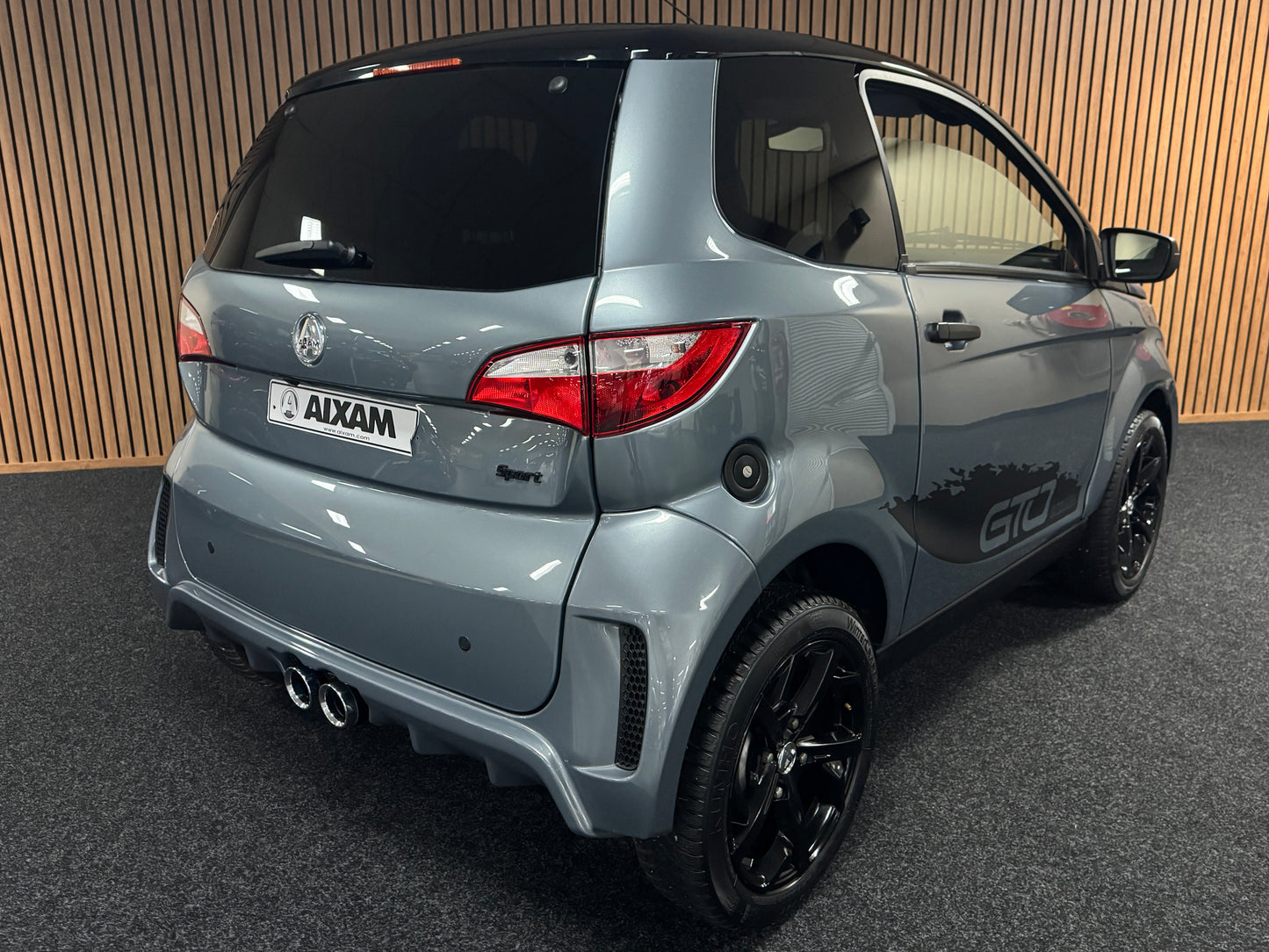 Aixam City Sport Grau Exclusive GTO | 8 PS Kubota Motor | 45 km/h | Innerhalb 250 KM Kostenlose Lieferung | Mopedauto | Leichtmobile