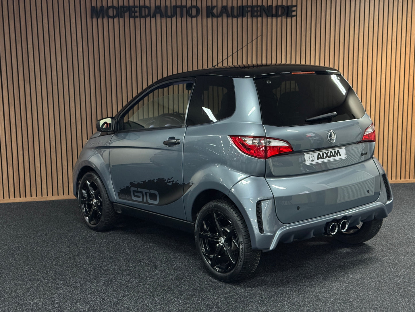 Aixam City Sport Grau Exclusive GTO | 8 PS Kubota Motor | 45 km/h | Innerhalb 250 KM Kostenlose Lieferung | Mopedauto | Leichtmobile