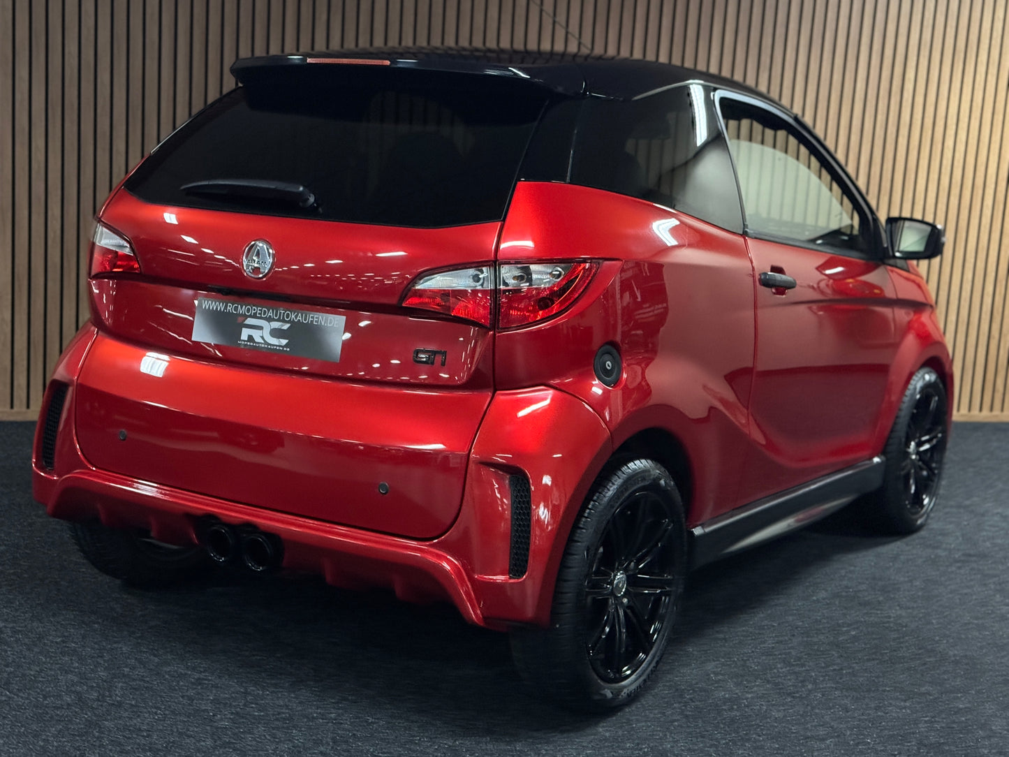 Aixam GTI Sport Rot 7000 KM ! | 8 PS Kubota Motor | 45 km/h | Innerhalb 250 KM Kostenlose Lieferung | Mopedauto | Leichtmobile