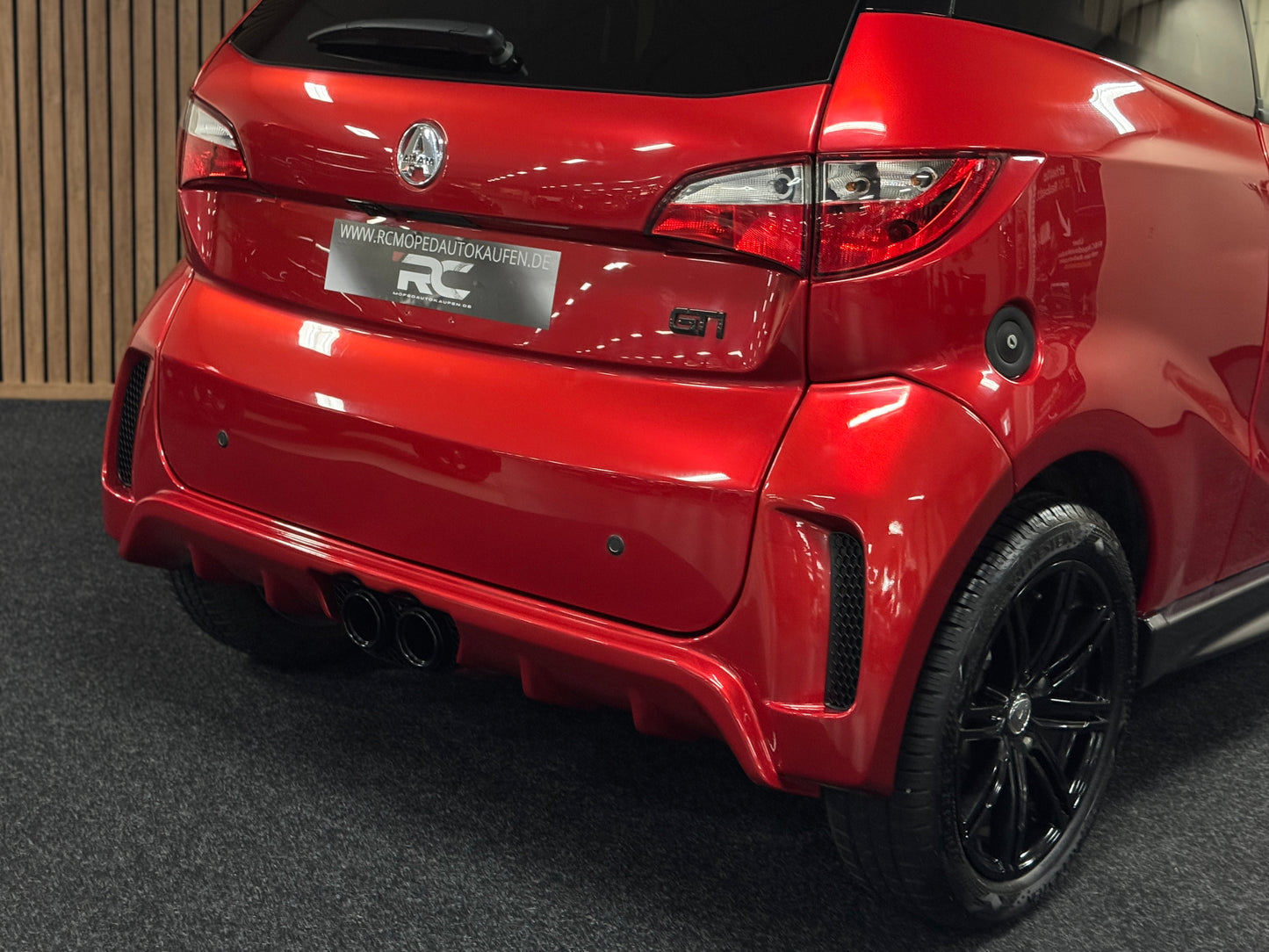 Aixam GTI Sport Rot 7000 KM ! | 8 PS Kubota Motor | 45 km/h | Innerhalb 250 KM Kostenlose Lieferung | Mopedauto | Leichtmobile