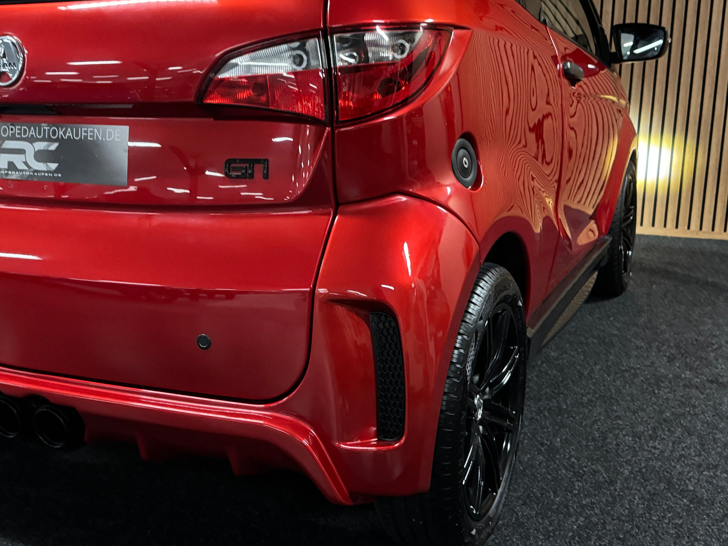 Aixam GTI Sport Rot 7000 KM ! | 8 PS Kubota Motor | 45 km/h | Innerhalb 250 KM Kostenlose Lieferung | Mopedauto | Leichtmobile