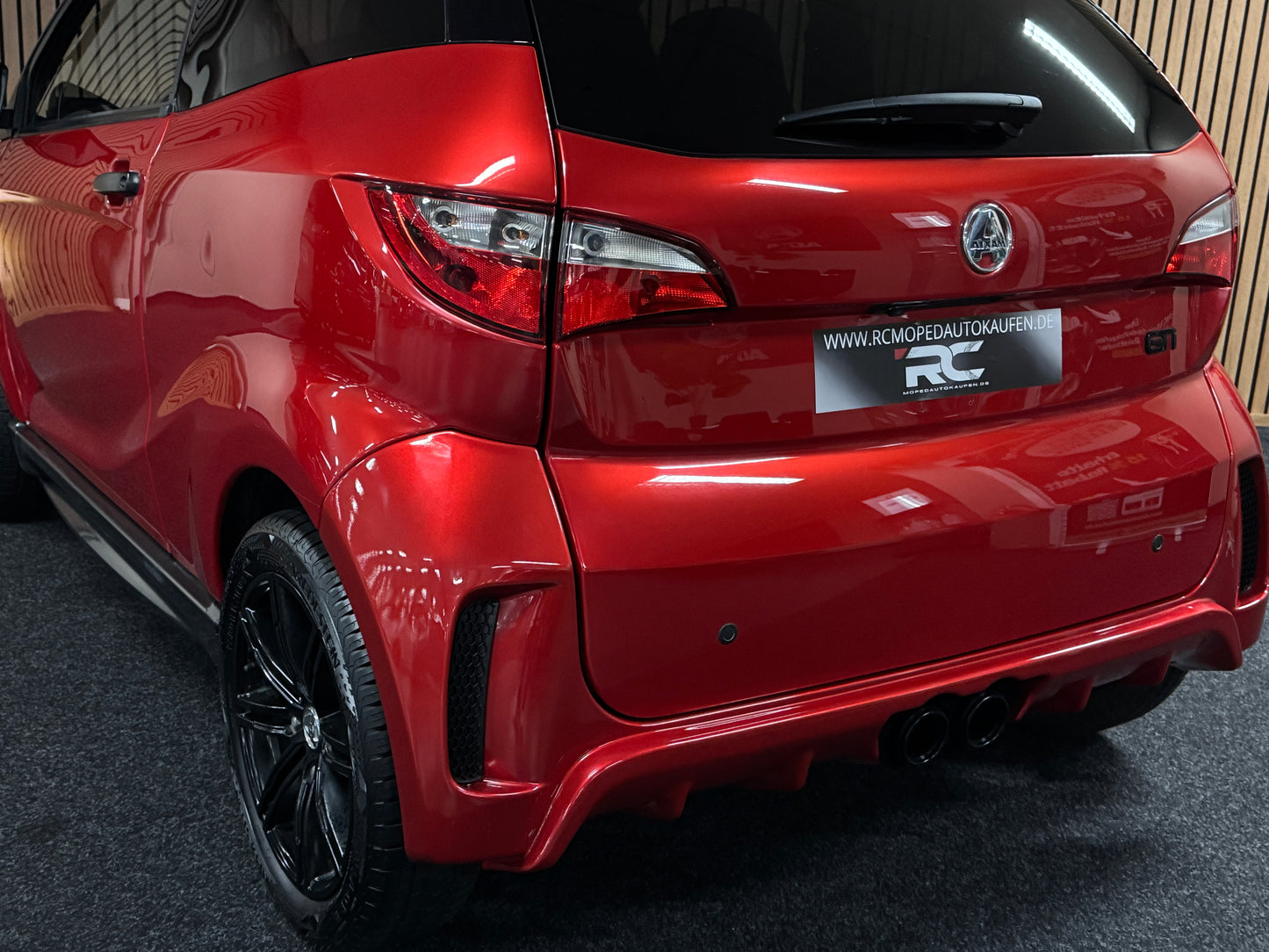 Aixam GTI Sport Rot 7000 KM ! | 8 PS Kubota Motor | 45 km/h | Innerhalb 250 KM Kostenlose Lieferung | Mopedauto | Leichtmobile
