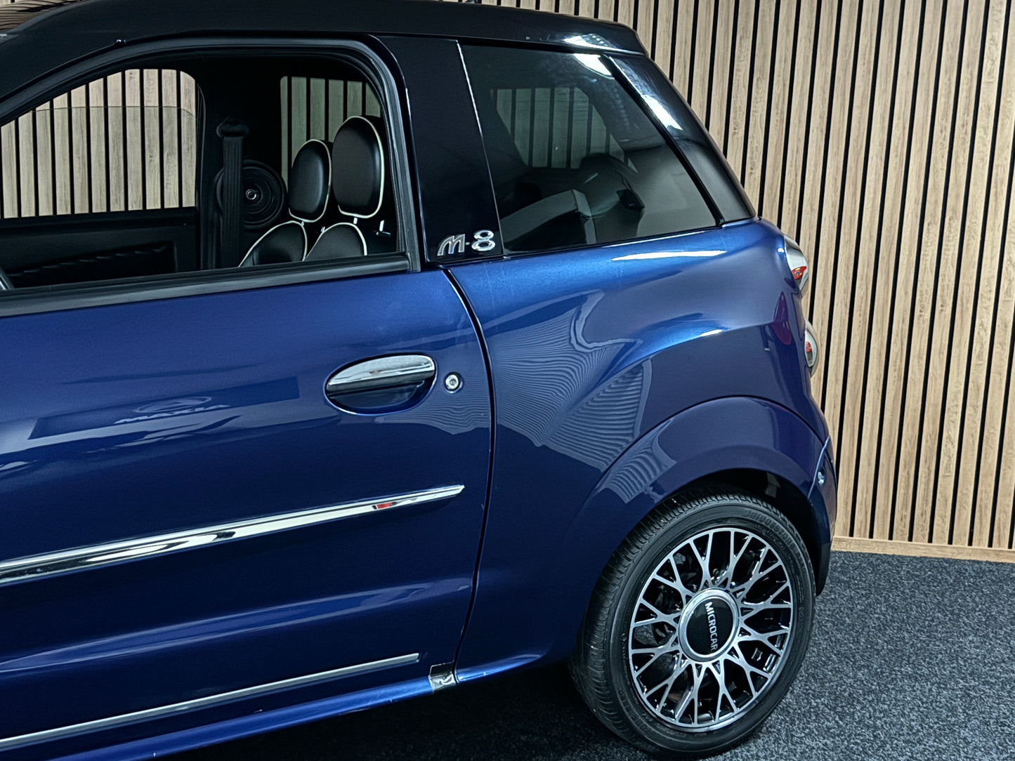 Microcar M8 Blau | leiser DCI Motor | 45 km/h | Innerhalb 250 KM Kostenlose Lieferung | Mopedauto | Leichtmobile