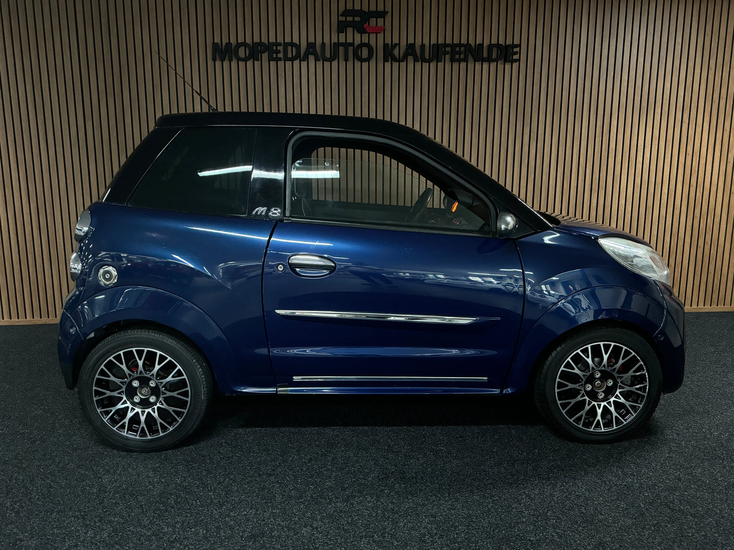 Microcar M8 Blau | leiser DCI Motor | 45 km/h | Innerhalb 250 KM Kostenlose Lieferung | Mopedauto | Leichtmobile