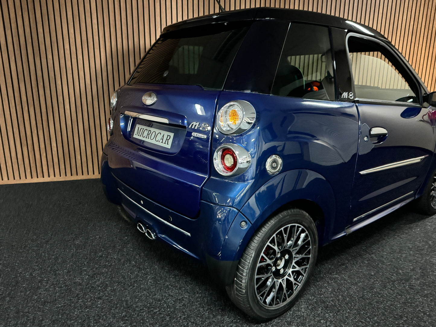 Microcar M8 Blau | leiser DCI Motor | 45 km/h | Innerhalb 250 KM Kostenlose Lieferung | Mopedauto | Leichtmobile