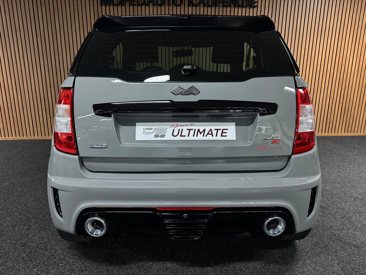 Ligier JS50 Ultimate Sport | Nardo Grey | Servolenkung | Sitzheizung | 8 PS leiser DCI Motor | 45 km/h | Rückfahrkamera | Innerhalb 250 KM Kostenlose Lieferung | Mopedauto | Leichtmobile
