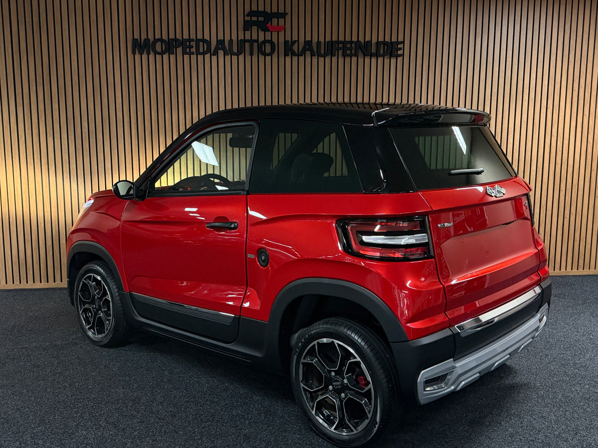 Ligier JS 60 Ultimate Sport Rot | Servo | 8 PS leiser DCI Motor | | Rückfahrkamera | Apple Carplay/Android | 45 km/h | Innerhalb 250 KM Kostenlose Lieferung | Mopedauto | Leichtmobile