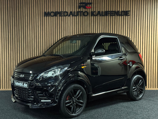 Ligier JS50 Sport Black on Black | Airbag | Servolenkung | 8 PS leiser DCI Motor | 45 km/h | Rückfahrkamera | Innerhalb 250 KM Kostenlose Lieferung | Mopedauto | Leichtmobile