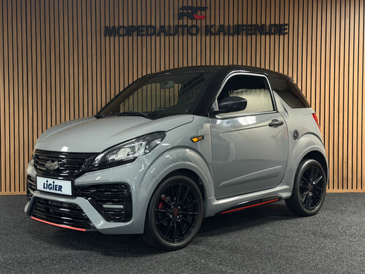 Ligier JS50 Sport Ultimate Facelift | Servo | Ambilight | Nardo Grau | 8 PS leiser DCI Motor | 45 km/h | Rückfahrkamera | Innerhalb 250 KM Kostenlose Lieferung | Mopedauto | Leichtmobile