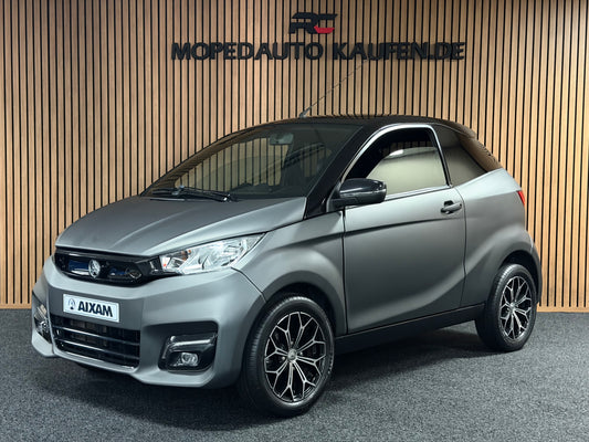 Aixam Coupé Sport Matt grau | 8 PS Kubota Motor | 45 km/h | Rückfahrkamera | Innerhalb 250 KM Kostenlose Lieferung | Mopedauto | Leichtmobile