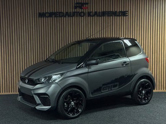 Aixam City Sport MATT GRAU GTO | 2022 | 8 PS Kubota Motor | Rückfahrkamera / Carbon | blaue Gürtel | Innerhalb 250 KM Kostenlose Lieferung | Mopedauto | Leichtmobile | Aixam | Microcar | Ligier