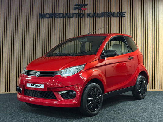 Aixam City Sport Rot | 8 PS Kubota Motor | 45 km/h | Innerhalb 250 KM Kostenlose Lieferung | Mopedauto | Leichtmobile