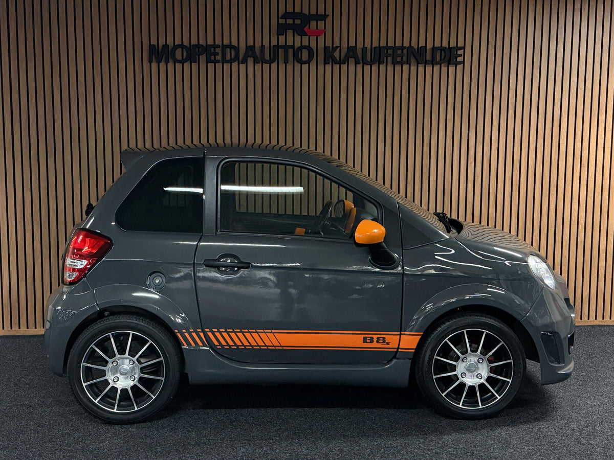 Bellier B8S Seltene Ausführung mit orangefarbenen Details | 45 km/h | Innerhalb 250 KM Kostenlose Lieferung | Mopedauto | Leichtmobile