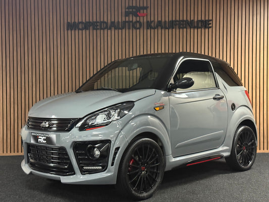 Ligier JS50 Ultimate Sport Nardo Grau | Servolenkung | 8 PS leiser DCI Motor | 45 km/h | Rückfahrkamera | Innerhalb 250 KM Kostenlose Lieferung | Mopedauto | Leichtmobile