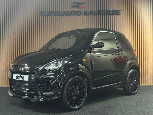 Ligier JS50 Ultimate | KLIMA | Black on Black | Servolenkung Apple Car  | 8 PS leiser DCI Motor | 45 km/h | Rückfahrkamera | Innerhalb 250 KM Kostenlose Lieferung | Mopedauto | Leichtmobile