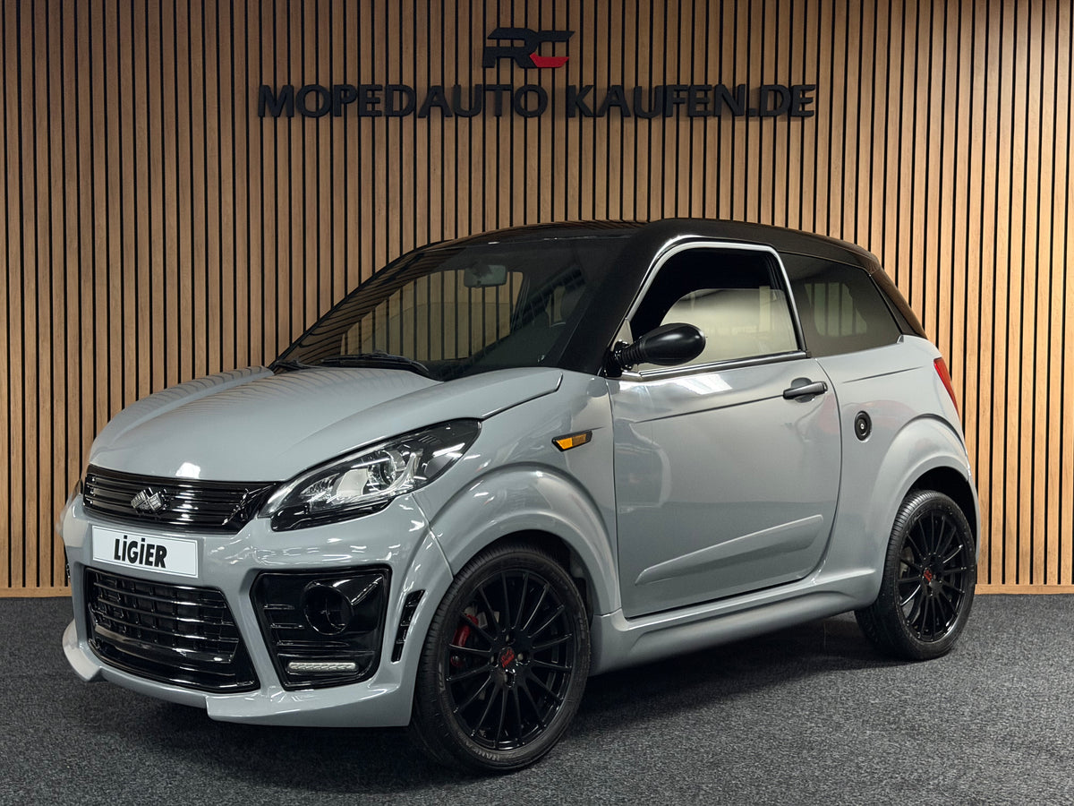 Ligier JS50 Sport Ultimate | KLIMA | Servo | Nardo Grau |  8 PS leiser DCI motor | Rückfahrkamera | 45 km/h | Innerhalb 250 KM Kostenlose Lieferung | Mopedauto | Leichtmobile