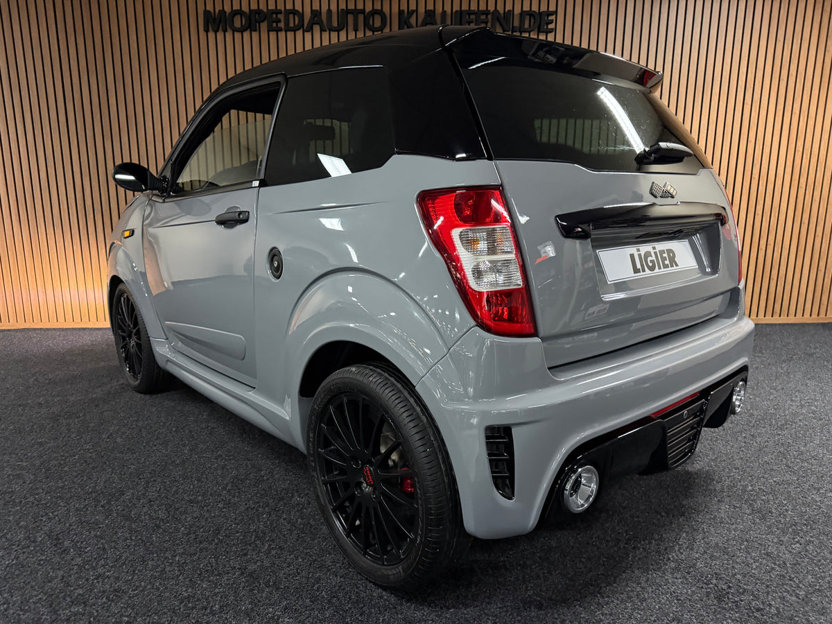 Ligier JS50 Sport Ultimate | KLIMA | Servo | Nardo Grau |  8 PS leiser DCI motor | Rückfahrkamera | 45 km/h | Innerhalb 250 KM Kostenlose Lieferung | Mopedauto | Leichtmobile