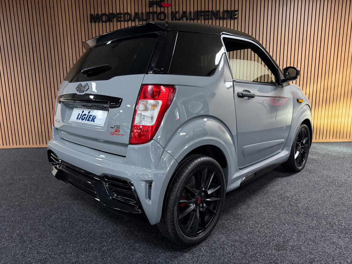 Ligier JS 50/56 Sport Ultimate Facelift | Nardo Grau | 8 PS leiser DCI Motor | 45 km/h | Innerhalb 250 KM Kostenlose Lieferung | Mopedauto | Leichtmobile