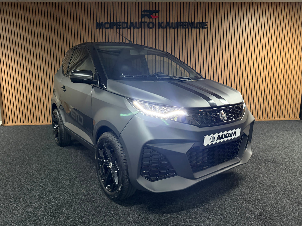 Aixam City GTO Sport 2025 | FULL LED | Matt Grau |  Apple/Android | 8 PS Motor | Rückfahrkamera | Gr. Multi-Media |45 km/h | Innerhalb 250 KM Kostenlose Lieferung | Mopedauto | Leichtmobile