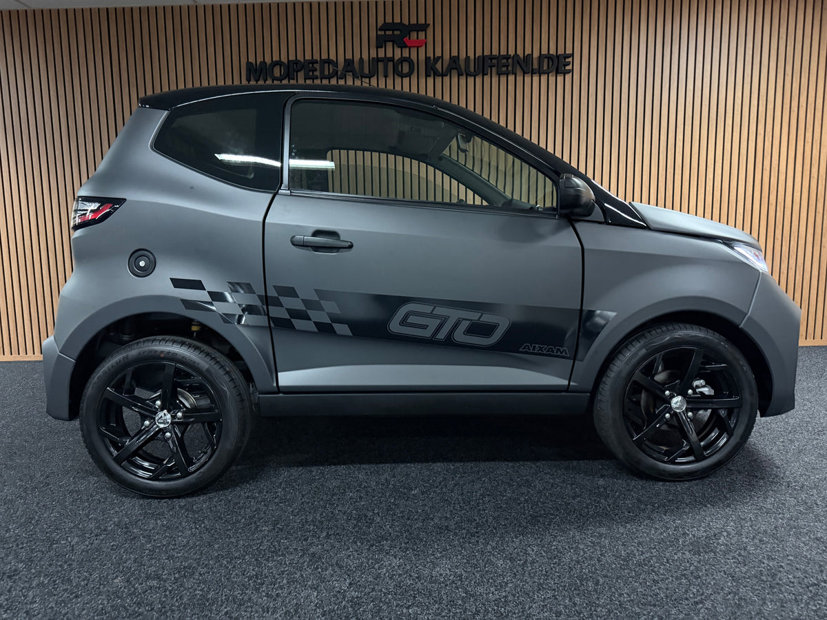 Aixam City GTO Sport 2025 | FULL LED | Matt Grau |  Apple/Android | 8 PS Motor | Rückfahrkamera | Gr. Multi-Media |45 km/h | Innerhalb 250 KM Kostenlose Lieferung | Mopedauto | Leichtmobile