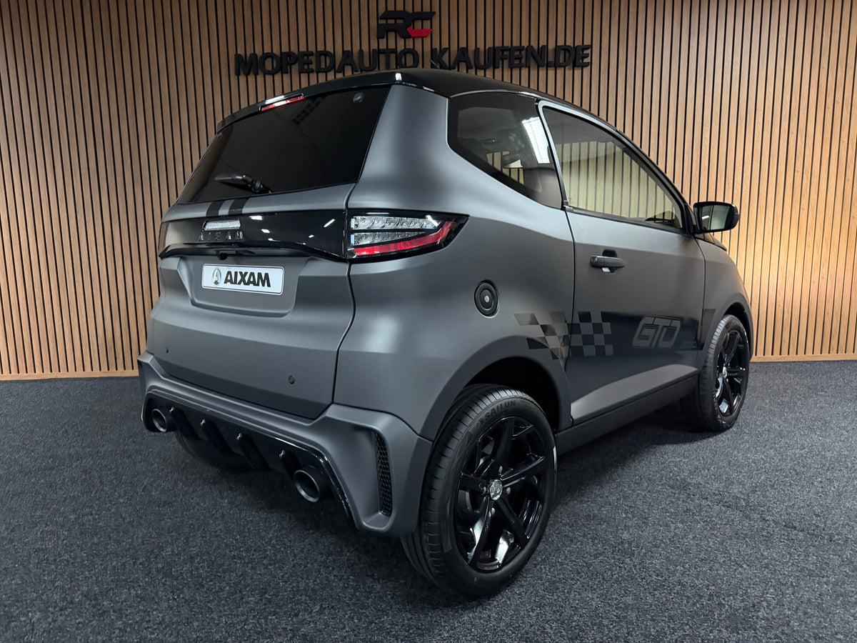 Aixam City GTO Sport 2025 | FULL LED | Matt Grau |  Apple/Android | 8 PS Motor | Rückfahrkamera | Gr. Multi-Media |45 km/h | Innerhalb 250 KM Kostenlose Lieferung | Mopedauto | Leichtmobile