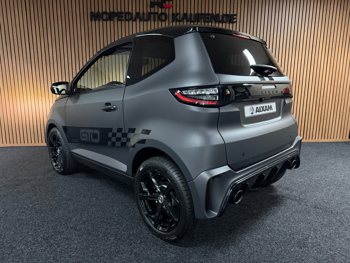 Aixam City GTO Sport 2025 | FULL LED | Matt Grau |  Apple/Android | 8 PS Motor | Rückfahrkamera | Gr. Multi-Media |45 km/h | Innerhalb 250 KM Kostenlose Lieferung | Mopedauto | Leichtmobile