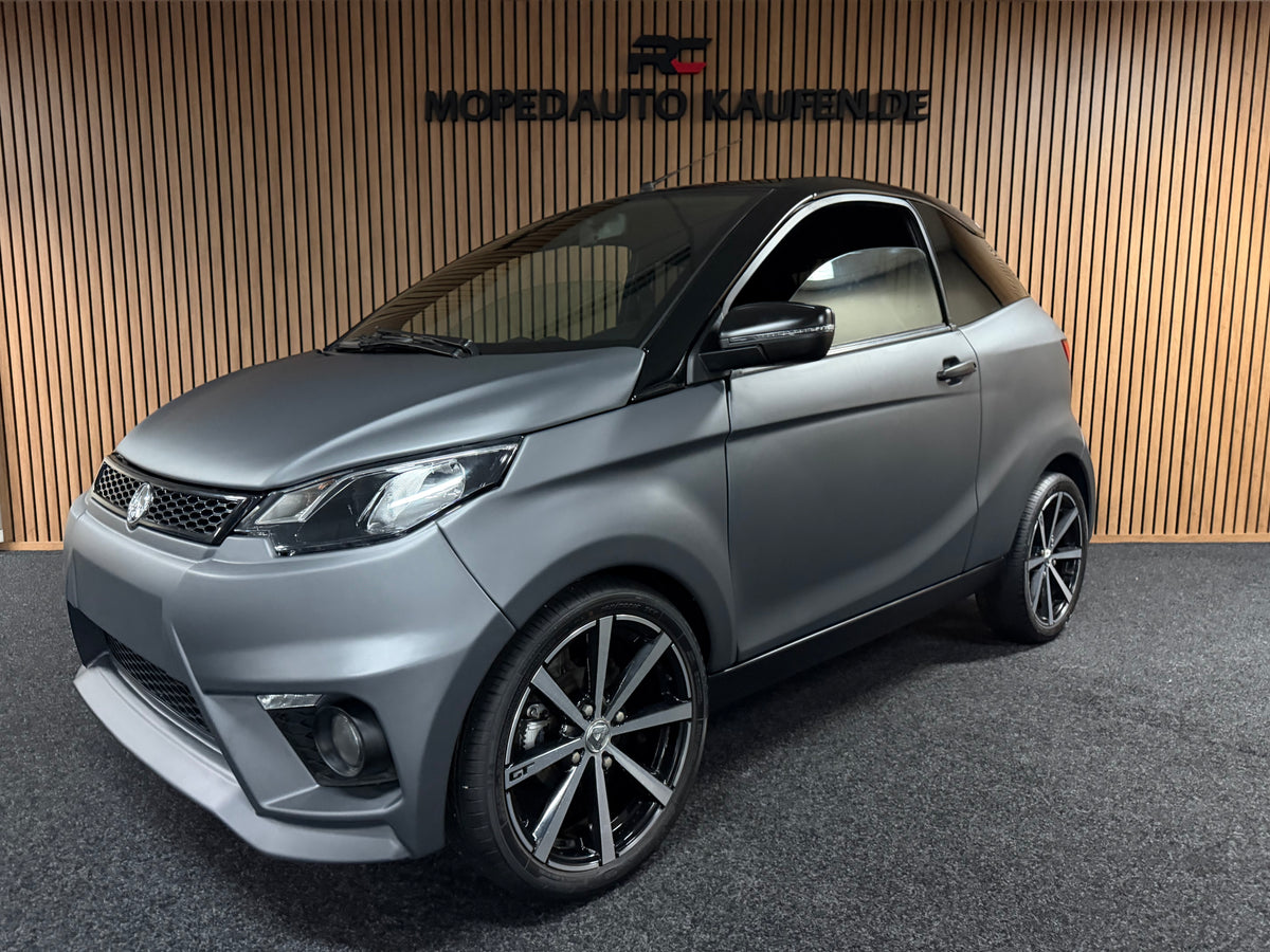 Aixam GTI Sport | Matt Grau | Rückfahrkamera | 8 PS | Multi-Media | 45 km/h | Innerhalb 250 KM Kostenlose Lieferung | Mopedauto | Leichtmobile