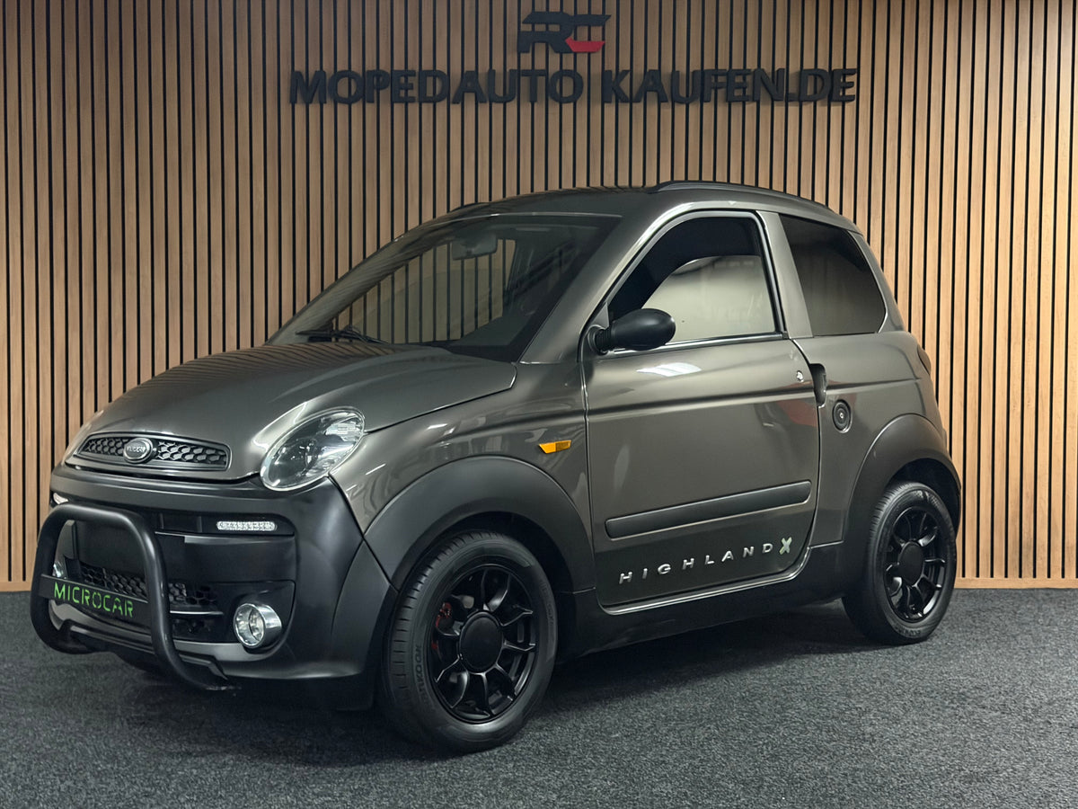 Microcar Mgo Highland X Bullbar | Klima | 8 PS leiser DCI Motor | Multi-Media | Rückfahrkamera |45 km/h | Innerhalb 250 KM Kostenlose Lieferung | Mopedauto | Leichtmobile