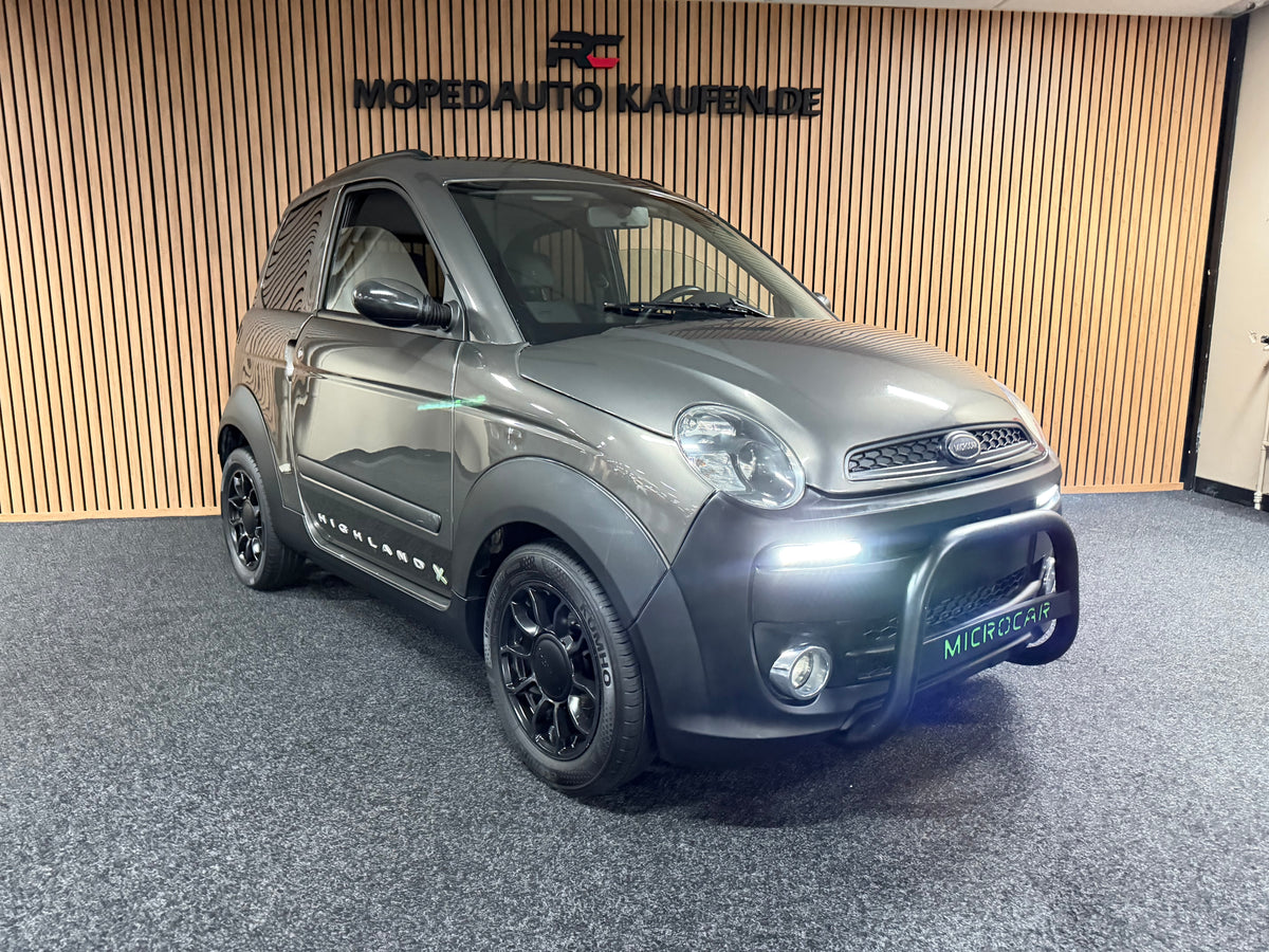 Microcar Mgo Highland X Bullbar | Klima | 8 PS leiser DCI Motor | Multi-Media | Rückfahrkamera |45 km/h | Innerhalb 250 KM Kostenlose Lieferung | Mopedauto | Leichtmobile