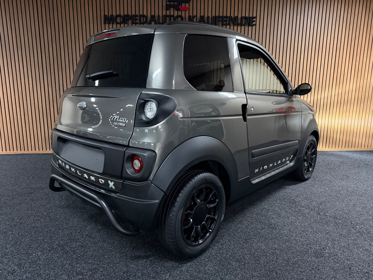 Microcar Mgo Highland X Bullbar | Klima | 8 PS leiser DCI Motor | Multi-Media | Rückfahrkamera |45 km/h | Innerhalb 250 KM Kostenlose Lieferung | Mopedauto | Leichtmobile