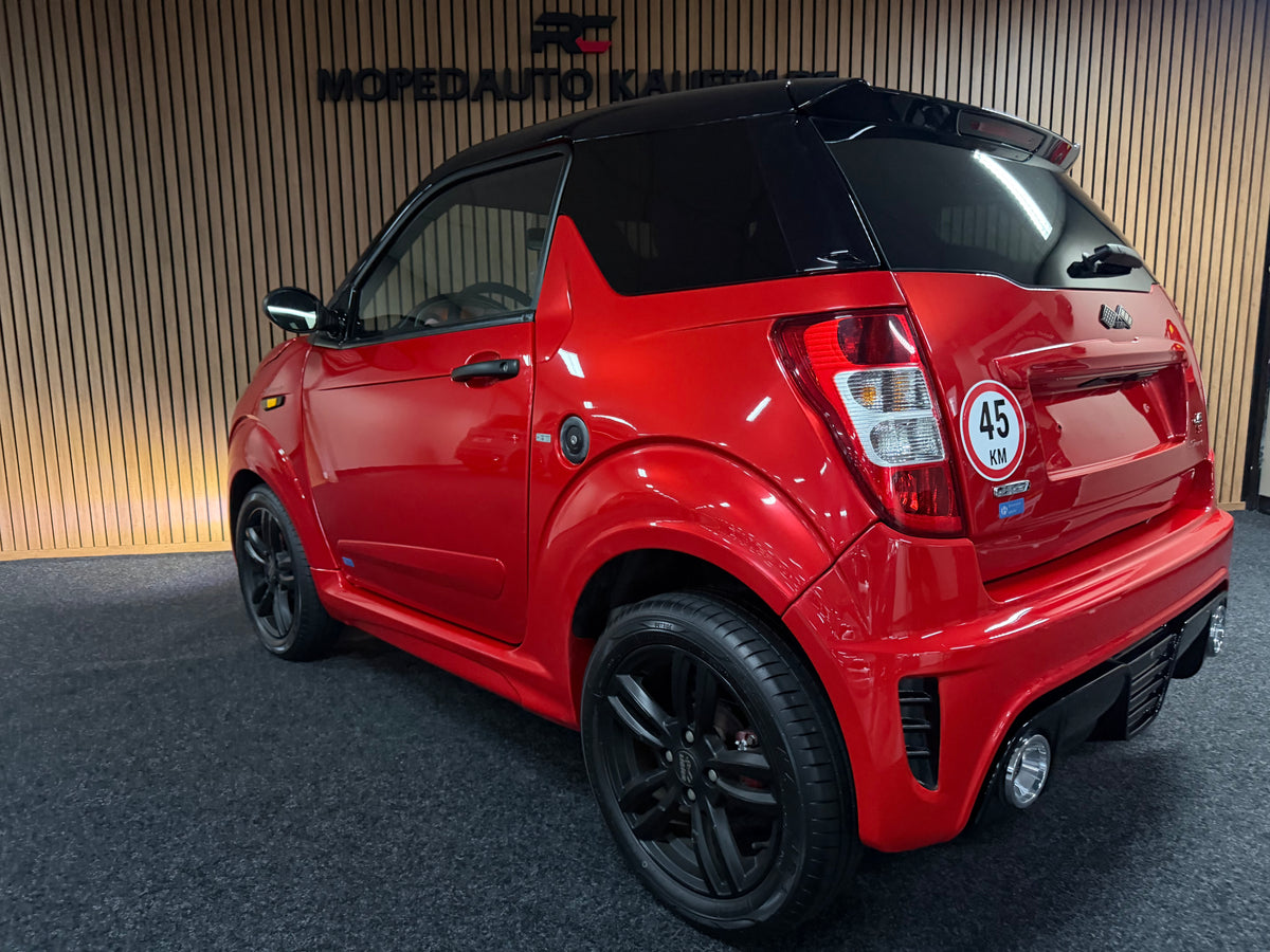 Ligier JS 50 Sport Rot | KLIMA | Servo | 8 PS leiser DCI Motor | Rückfahrkamera | 45 km/h | Innerhalb 250 KM Kostenlose Lieferung | Mopedauto | Leichtmobile