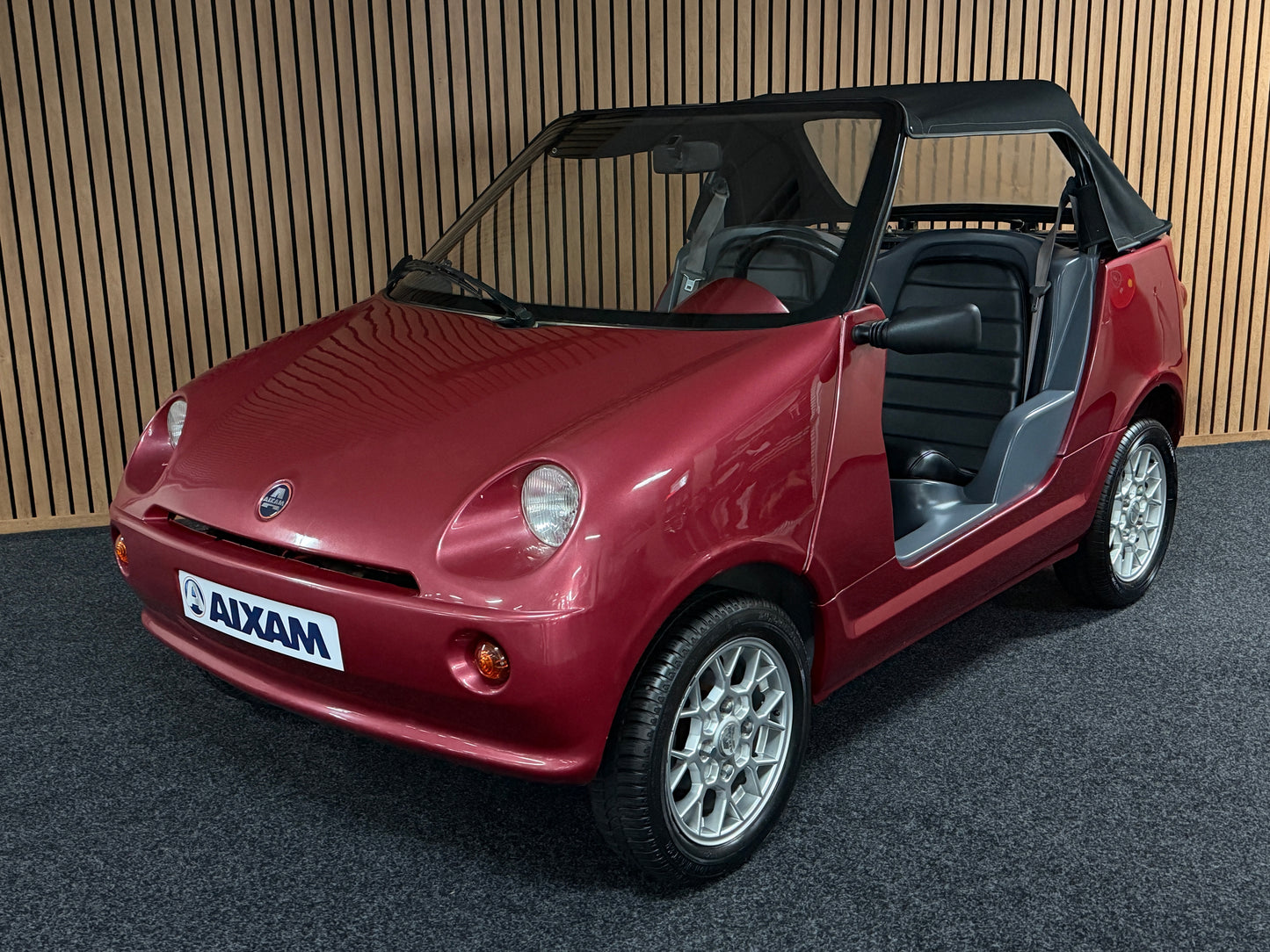 Aixam Mac Cabrio **Selten** | 5 PS Kubota Motor | 45 km/h | Rückfahrkamera | Innerhalb 250 KM Kostenlose Lieferung | Mopedauto | Leichtmobile