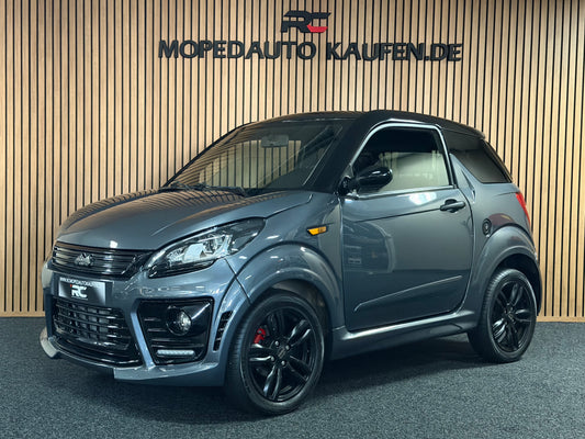 Ligier JS50 Sport Grau  | Servolenkung | 8 PS leiser DCI Motor | 45 km/h | Rückfahrkamera | Innerhalb 250 KM Kostenlose Lieferung | Mopedauto | Leichtmobile