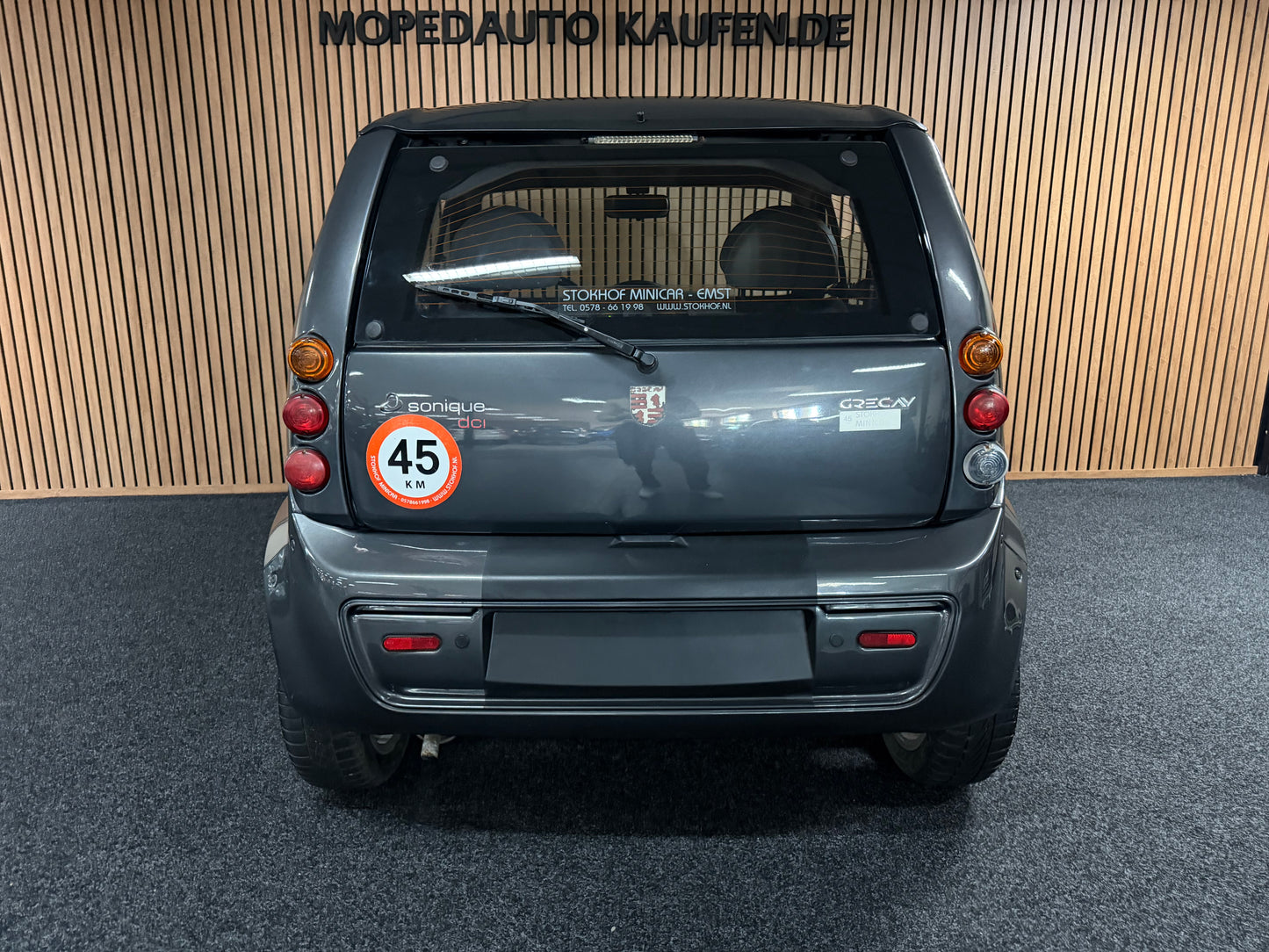 Grecav Sonique | Aluminium carrosserie | leiser DCI Motor | offenes dach | 45 km/h | Innerhalb 250 KM Kostenlose Lieferung | Mopedauto | Leichtmobile