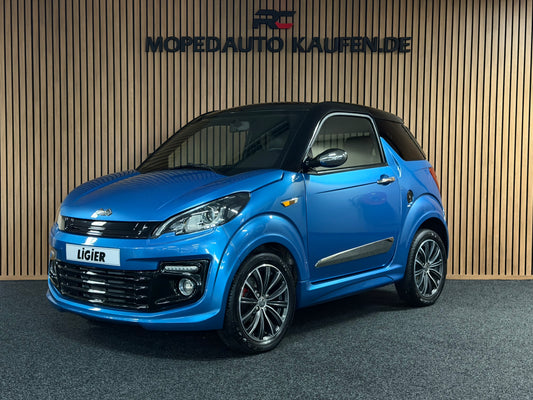 Ligier JS50 Sport Blau | 1. Besitzer | Rückfahrkamera | 8 PS motor | 45 km/h | Innerhalb 250 KM Kostenlose Lieferung | Mopedauto | Leichtmobile