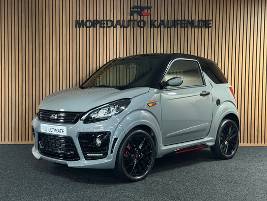 Ligier JS50 Sport Ultimate Nardo Grau | Rückfahrkamera | Servolenkung | 8 PS leiser DCI motor | Apple Carplay / Android | 45 km/h | Innerhalb 250 KM Kostenlose Lieferung | Mopedauto | Leichtmobile